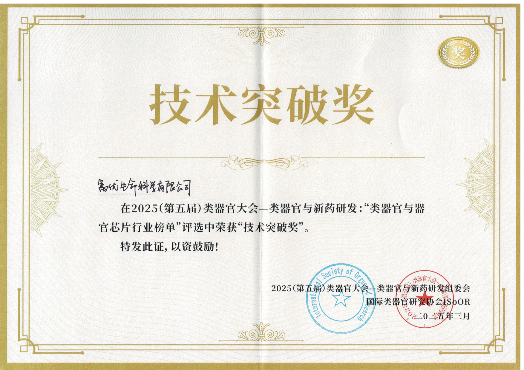 技术突破奖